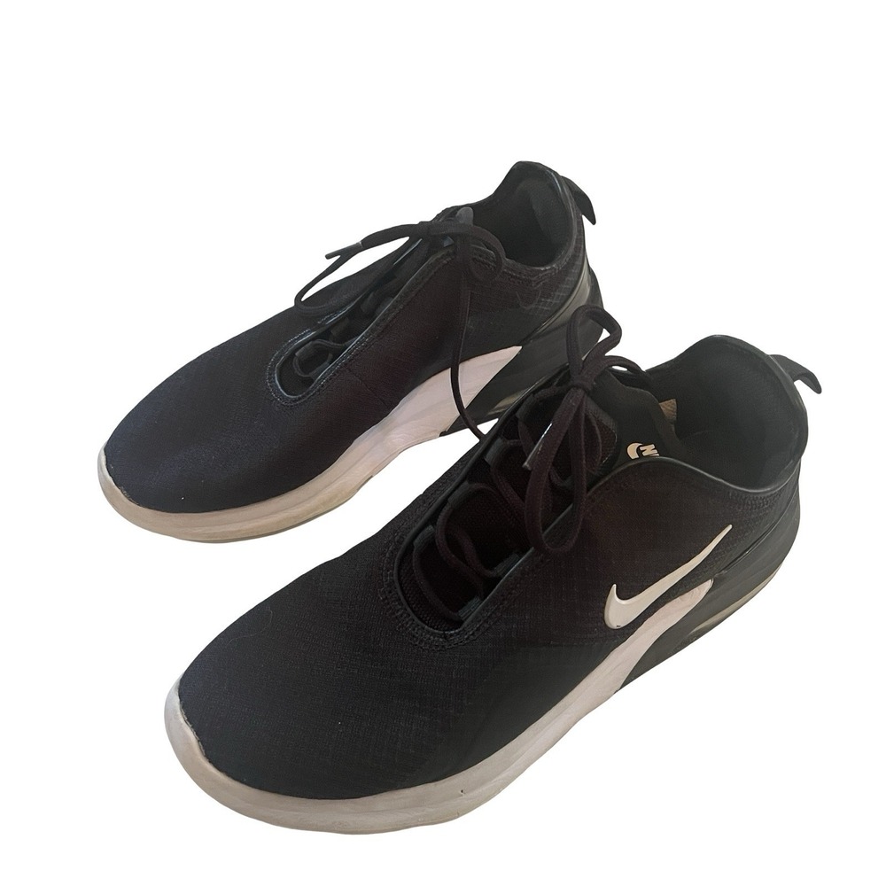 Nike Air Men's Size 8 Black White Sneakers Swoosh Modern Tennis Shoe